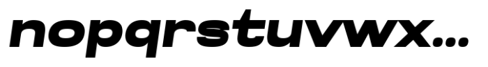 Glancyr Neue Bold Expanded Oblique Font LOWERCASE