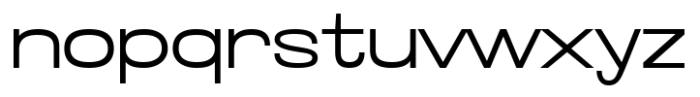 Glancyr Neue Extra Light Expanded Font LOWERCASE