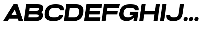 Glancyr Neue Semi Bold Expanded Oblique Font UPPERCASE