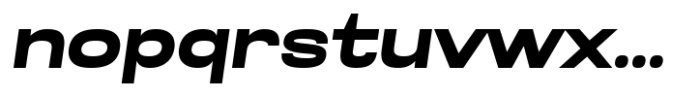 Glancyr Neue Semi Bold Expanded Oblique Font LOWERCASE