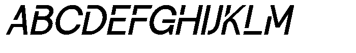 Glanzyo Italic Font UPPERCASE