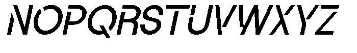 Glanzyo Italic Font UPPERCASE