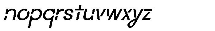 Glanzyo Italic Font LOWERCASE