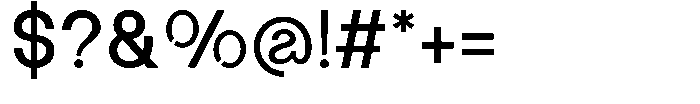 Glanzyo Regular Font OTHER CHARS