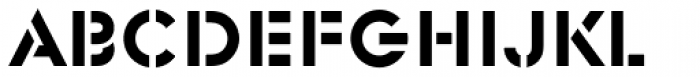 Glaser Stencil EF Regular Smooth Font UPPERCASE