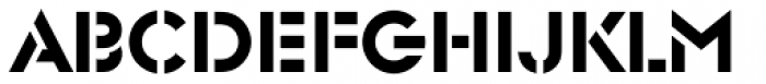 Glaser Stencil EF Font LOWERCASE