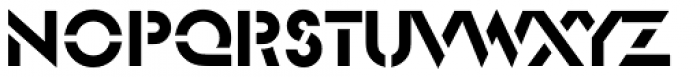Glaser Stencil Std Regular Font LOWERCASE