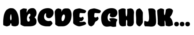 Glasfur Bluery Font UPPERCASE