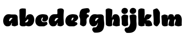 Glasfur Bluery Font LOWERCASE