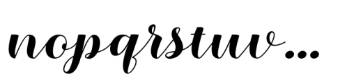 Glaston Font LOWERCASE