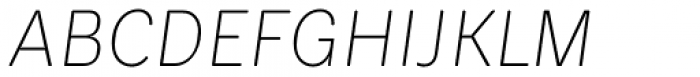 Glatt Pro Italic Light Font UPPERCASE
