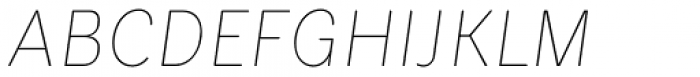 Glatt Pro Italic Thin Font UPPERCASE