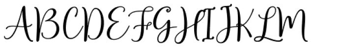 Glaudia Script Regular Font UPPERCASE