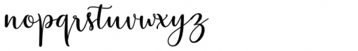 Glaudia Script Regular Font LOWERCASE