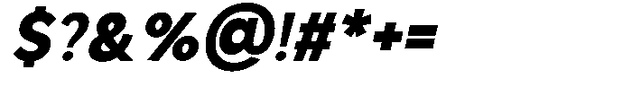 Glavia Bold Italic Font OTHER CHARS