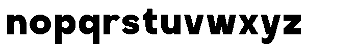 Glavia Bold Font LOWERCASE