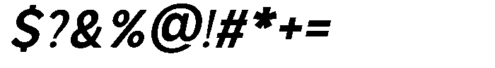 Glavia Italic Font OTHER CHARS