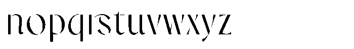 Glavoire Font LOWERCASE