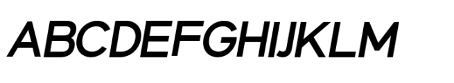 Glaxd Semi Bold Italic Font UPPERCASE