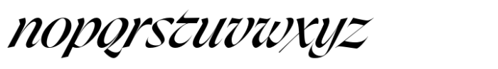 Glazier Italic Font LOWERCASE