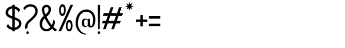 Gleams Sans Display Regular Font OTHER CHARS