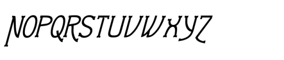 Gleams Serif Display Italic Font UPPERCASE