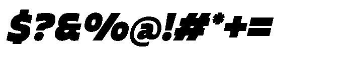 Gleh Extra Bold Slanted Font OTHER CHARS