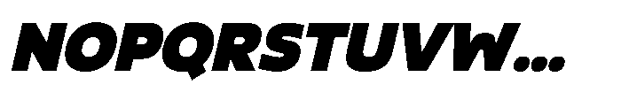 Gleh Extra Bold Slanted Font UPPERCASE