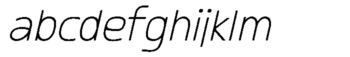 Gleh Light Slanted FONT