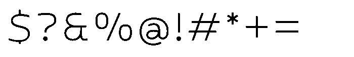 Gleh Light Font OTHER CHARS