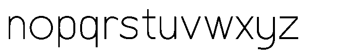Gleh Light Font LOWERCASE
