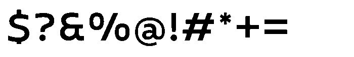Gleh Medium Font OTHER CHARS