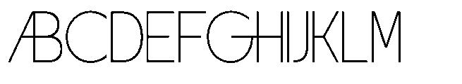 Glemora Thin Font UPPERCASE