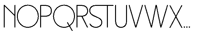 Glemora Thin Font UPPERCASE