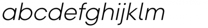 Glence Light Italic Font LOWERCASE