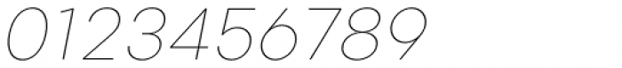 Glence Thin Italic Font OTHER CHARS