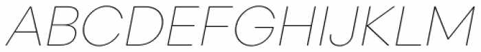 Glence Thin Italic Font UPPERCASE