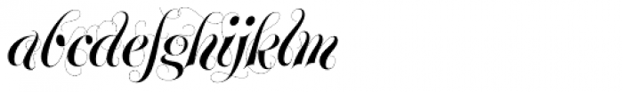 Glenda Swirls Font LOWERCASE