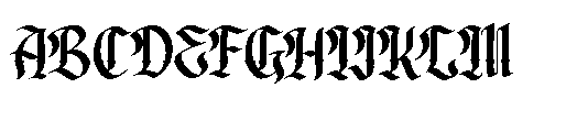 Glendork Ornate Regular Font UPPERCASE