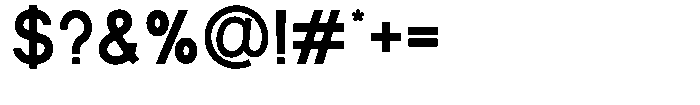 Glevia Bold Font OTHER CHARS