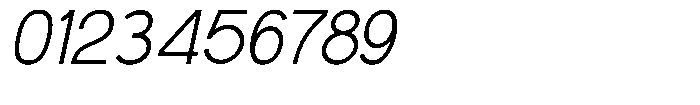Glevia Italic Font OTHER CHARS