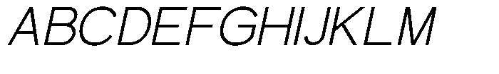 Glevia Italic Font UPPERCASE