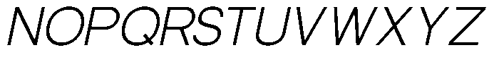 Glevia Italic Font UPPERCASE