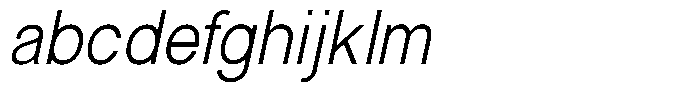 Glevia Italic FONT