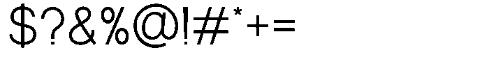 Glevia Regular Font OTHER CHARS