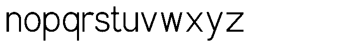 Glevia Regular Font LOWERCASE