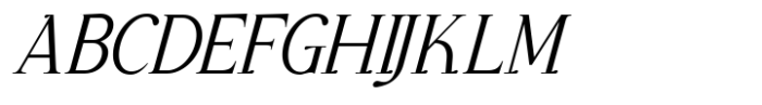 Glevora Light Italic Font UPPERCASE