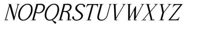 Glevora Light Italic Font UPPERCASE