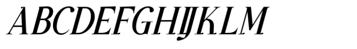 Glevora Medium Italic Font UPPERCASE