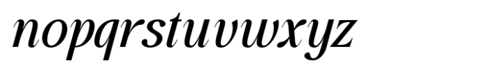 Glevora Medium Italic Font LOWERCASE